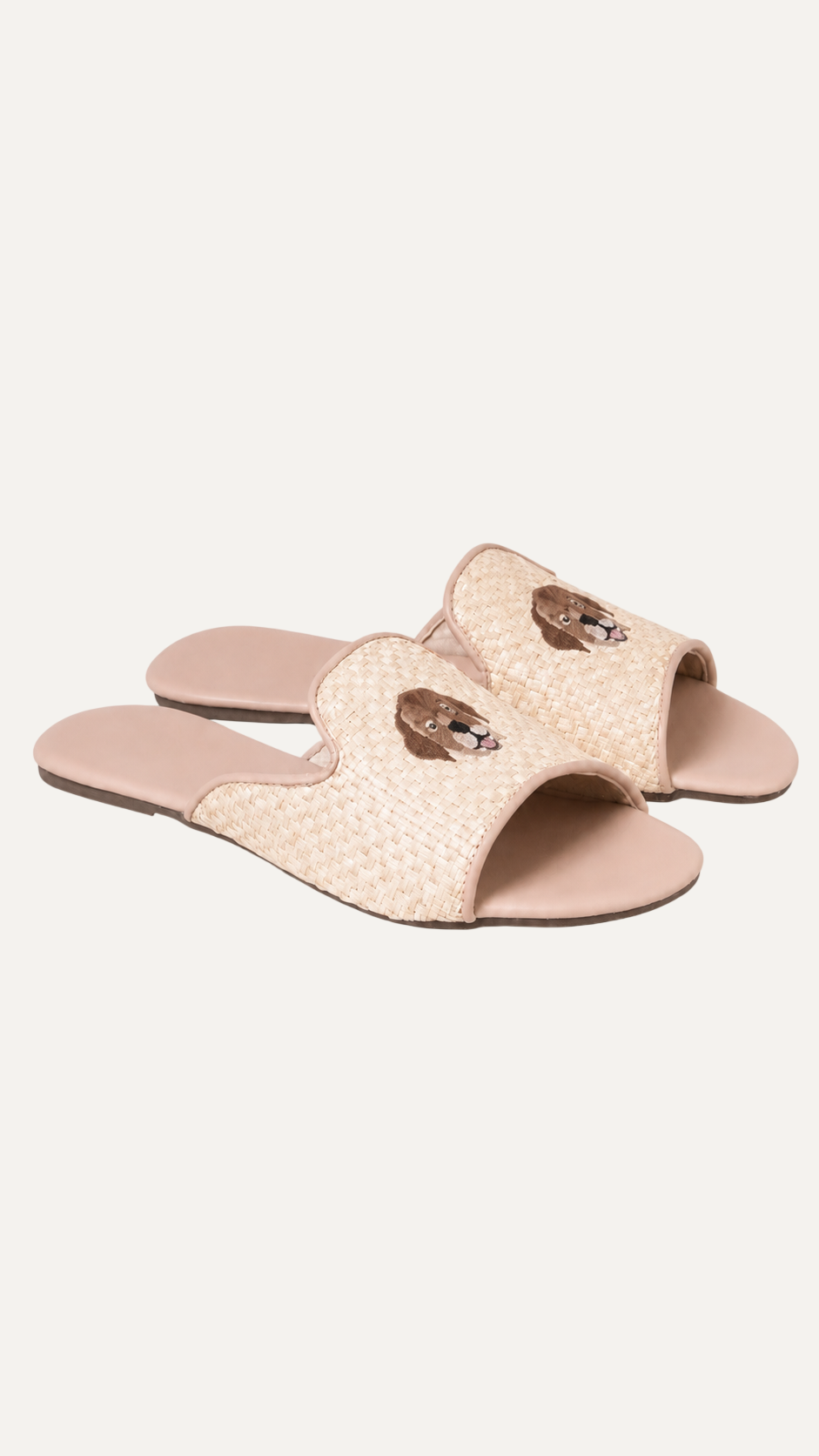 Mule Feminina de Palha Allegra Nude